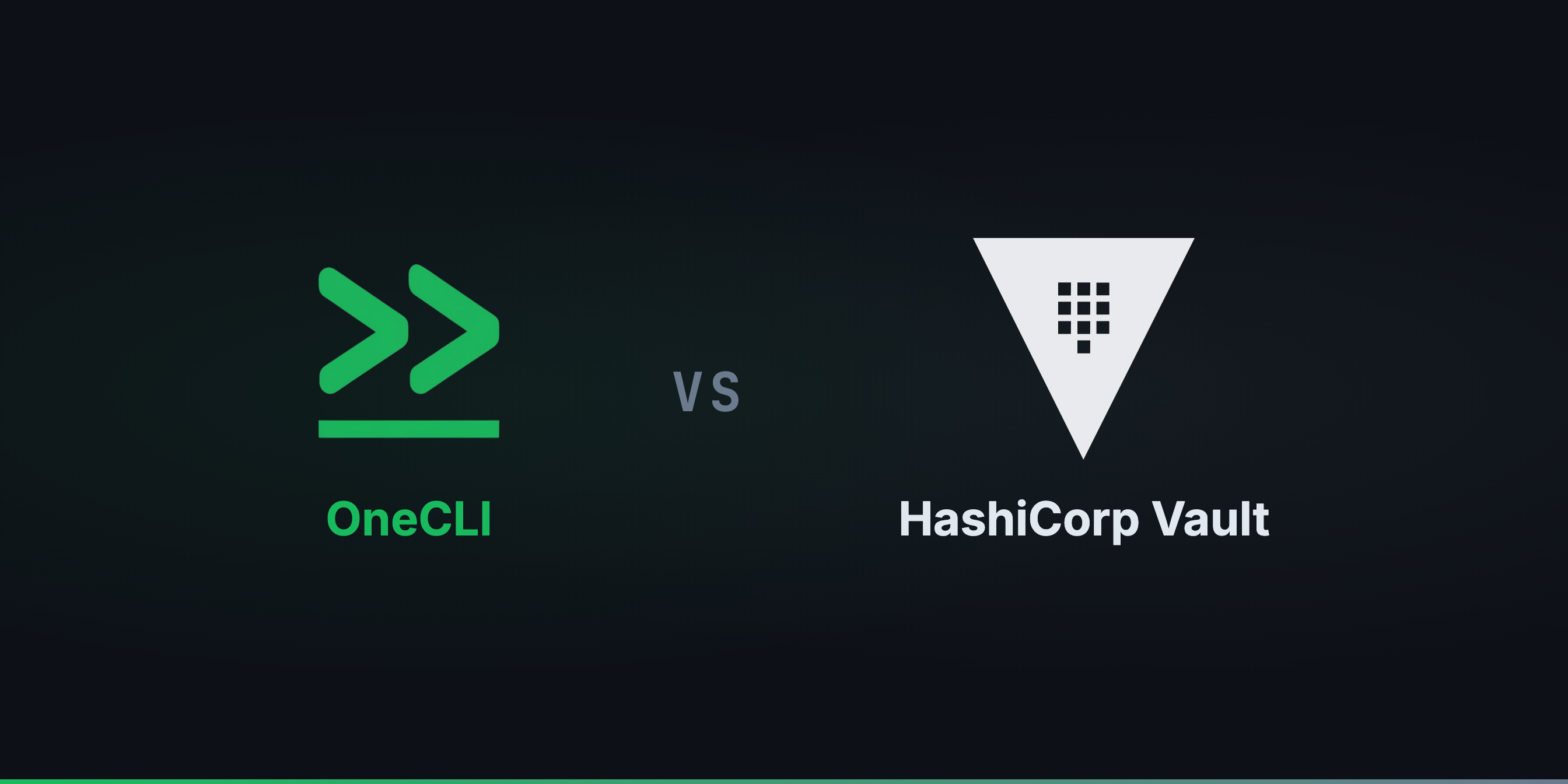 OneCLI vs HashiCorp Vault
