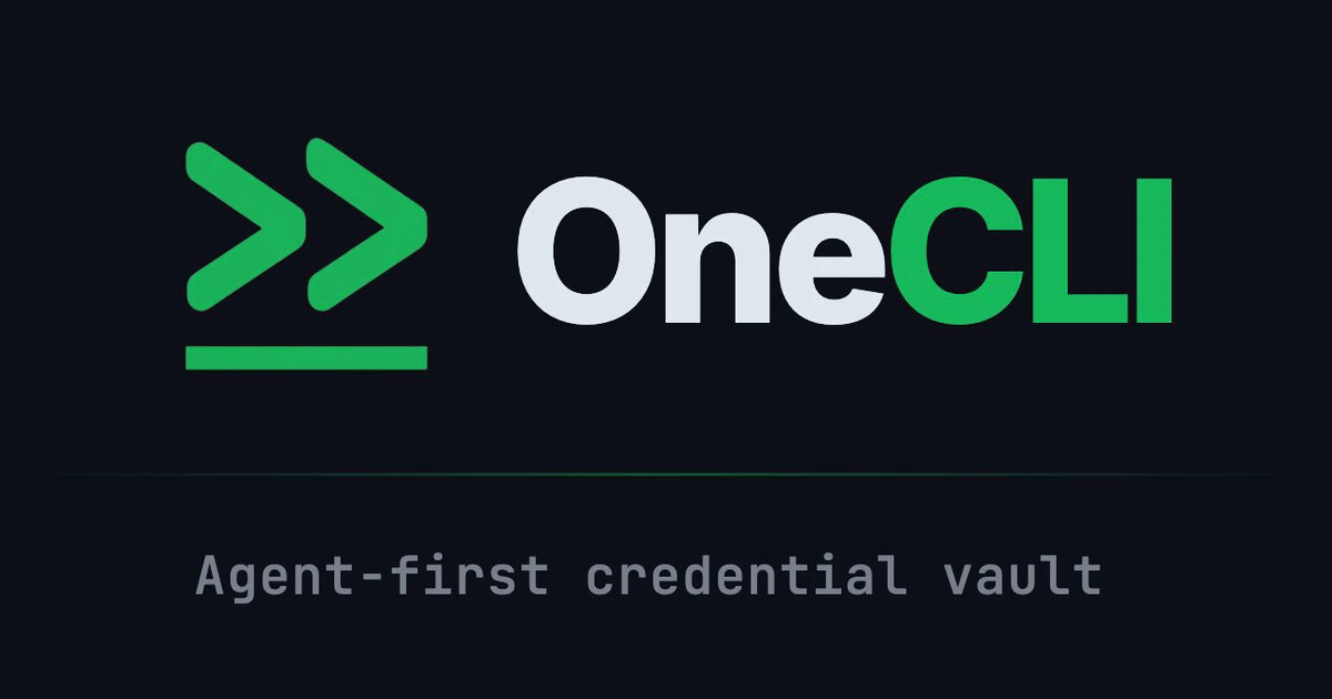 OneCLI launches at YC (Summer 2026)